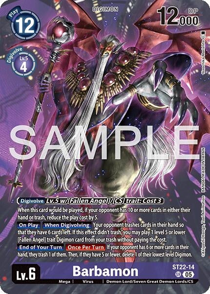 Image for Barbamon (ST22-14 SR) - Digimon Card Game