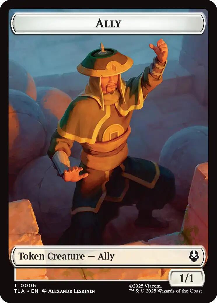 Image for Ally (0006) // Clue (0017) Double-Sided Token (6 // 17) (Avatar: The Last Airbender) - Magic: The Gathering