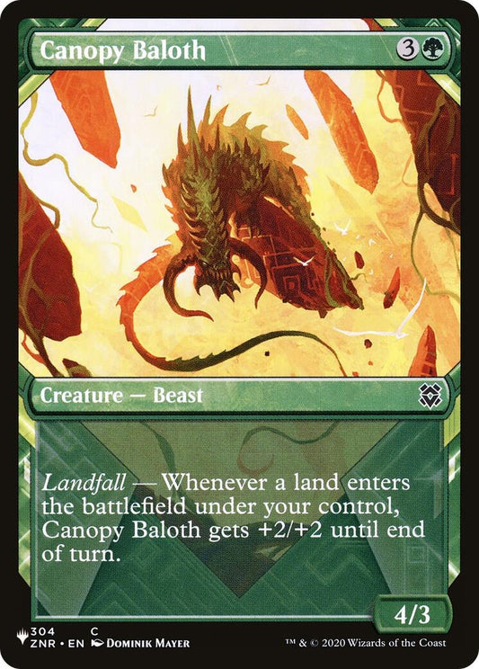 Image for Canopy Baloth (Showcase) (304) (The List Reprints) - Magic: The Gathering