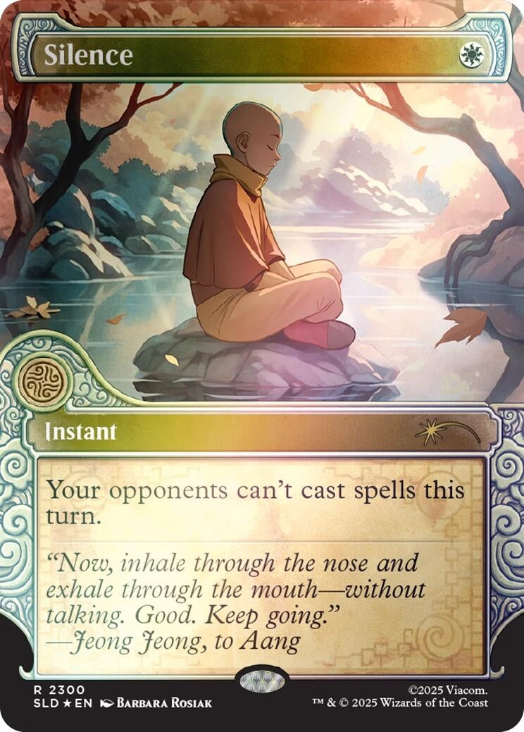 Image for Silence (2300) (Rainbow Foil) (2300) (Secret Lair Drop Series) - Magic: The Gathering