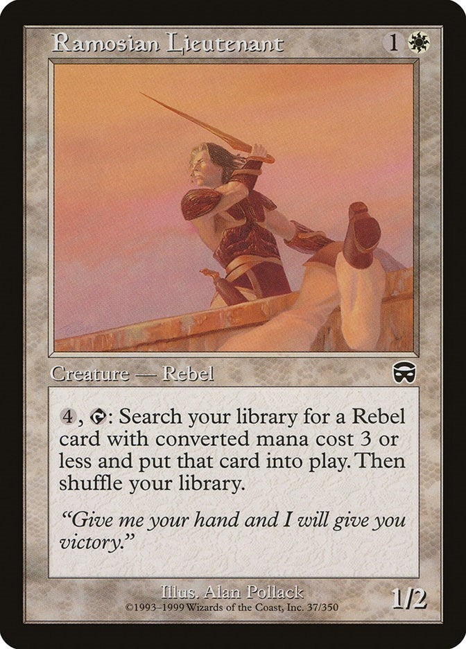 Image for Ramosian Lieutenant (37) (Mercadian Masques) - Magic: The Gathering