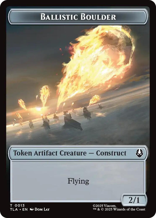 Image for Ballistic Boulder // Food (0019) Double-Sided Token (13 // 19) (Avatar: The Last Airbender) - Magic: The Gathering