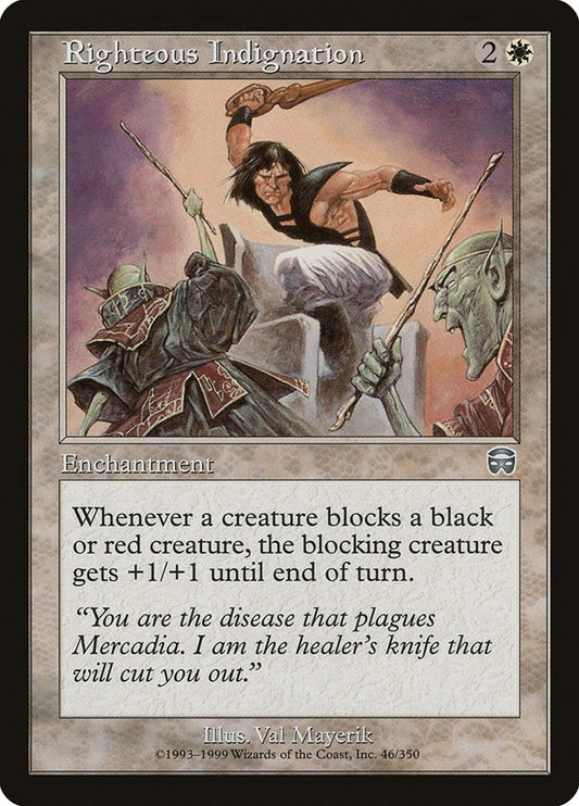 Image for Righteous Indignation (46) (Mercadian Masques) - Magic: The Gathering