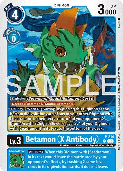 Image for Betamon (X Antibody) (Official Store Tournament 2026 Vol. 1) (P - 214 P) - Digimon Card Game
