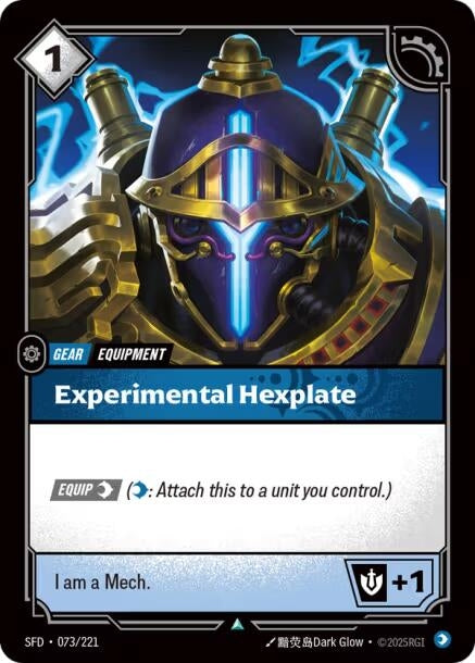 Image for Experimental Hexplate (073/221) (Spiritforged) - Riftbound: League of Legends Trading Card Game