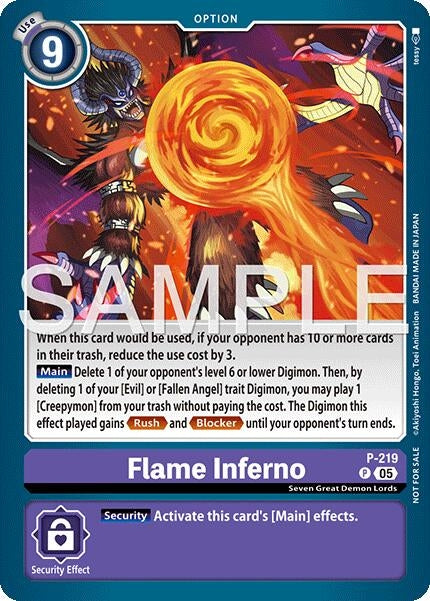 Image for Flame Inferno (Official Store Tournament 2026 Vol. 1) (P-219 P) - Digimon Card Game