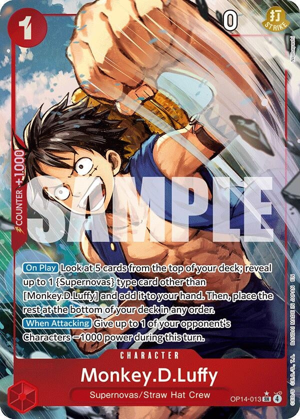 Image for Monkey.D.Luffy (Alternate Art) (OP14-013) - One Piece Card Game