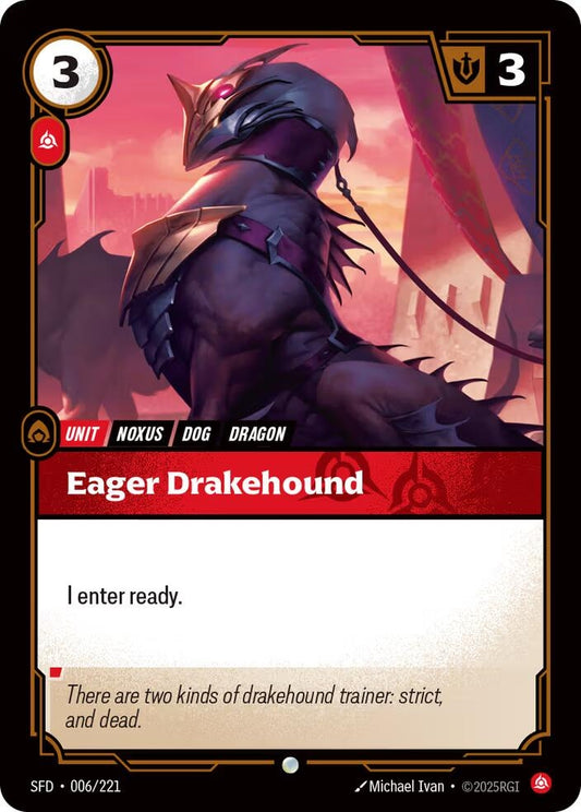 Image for Eager Drakehound (006/221) (Spiritforged) - Riftbound: League of Legends Trading Card Game
