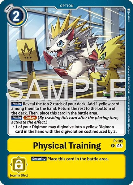 Image for Physical Training (P-105) (Alternate Art) (P-105 P) - Digimon Card Game