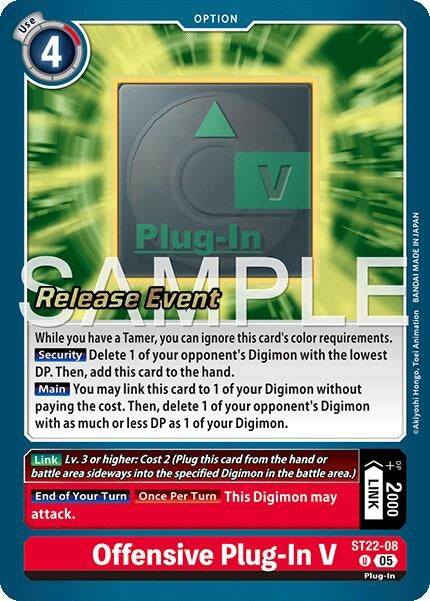 Image for Offensive Plug-In V (ST22-08 U) - Digimon Card Game