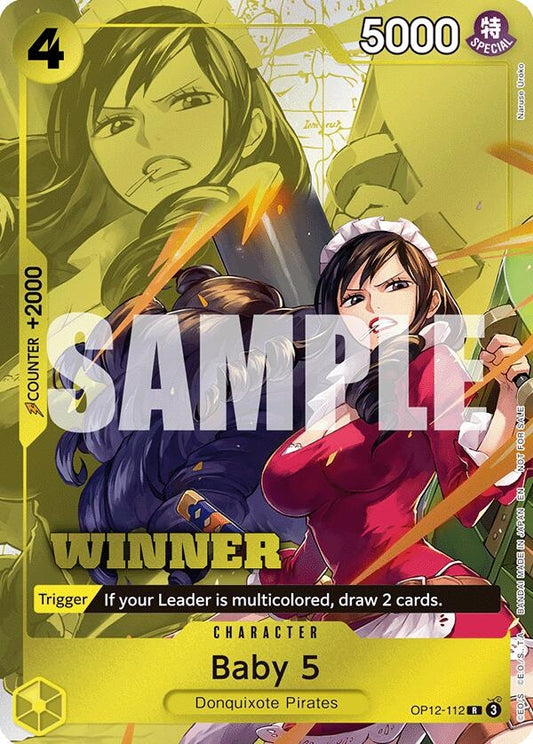Image for Baby 5 (Winner Pack 2026 Vol. 1) (OP12-112) - One Piece Card Game