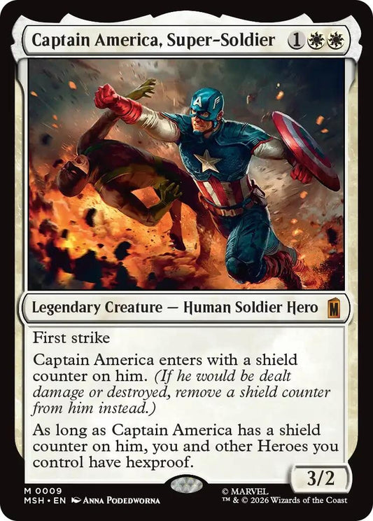 Image for Captain America, Super-Soldier (9) (Marvel Super Heroes) - Magic: The Gathering
