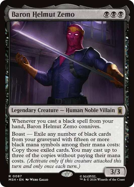 Image for Baron Helmut Zemo (87) (Marvel Super Heroes) - Magic: The Gathering