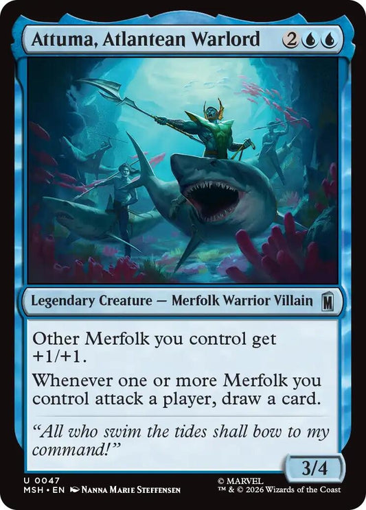 Image for Attuma, Atlantean Warlord (47) (Marvel Super Heroes) - Magic: The Gathering