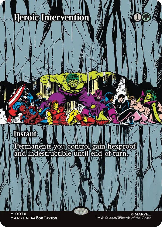 Image for Heroic Intervention (0078) (Borderless) (78) (Marvel Universe Eternal-Legal) - Magic: The Gathering