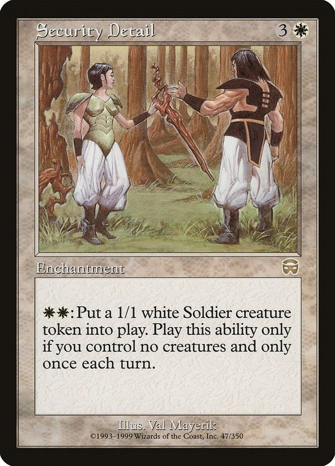Image for Security Detail (47) (Mercadian Masques) - Magic: The Gathering