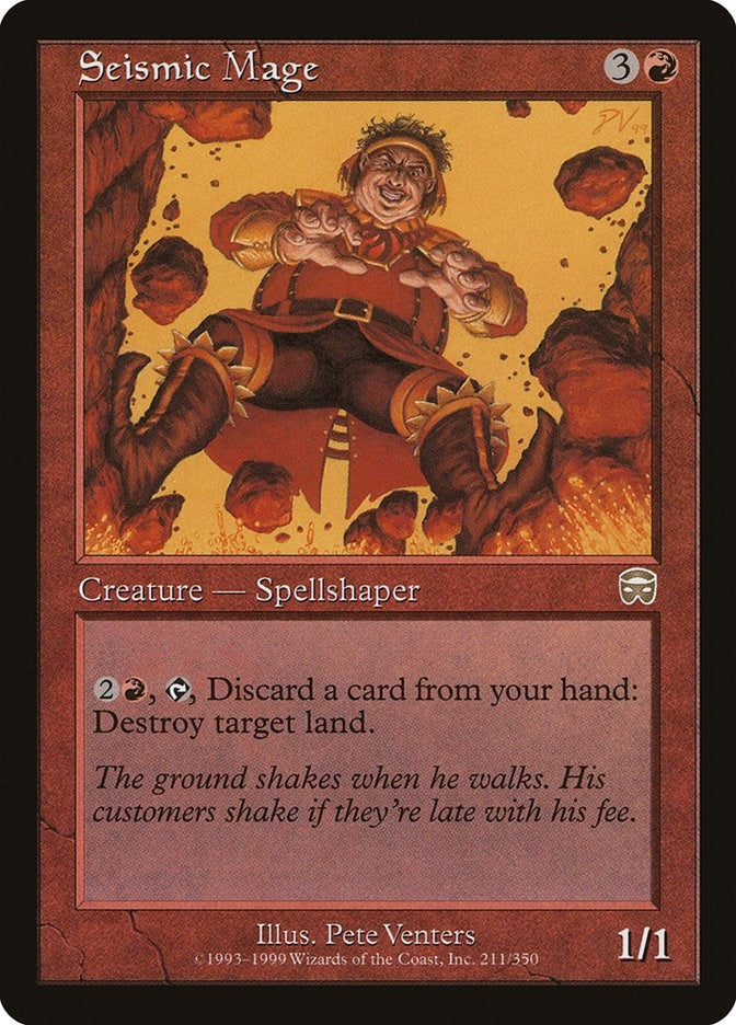 Image for Seismic Mage (211) (Mercadian Masques) - Magic: The Gathering