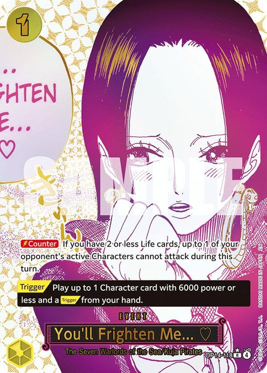 Image for You'll Frighten Me... (Alternate Art) (OP14-118) - One Piece Card Game