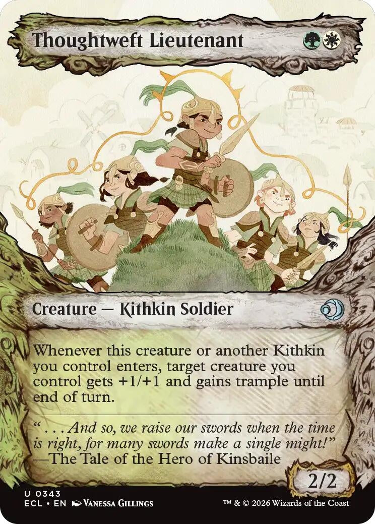 Image for Thoughtweft Lieutenant (Showcase) (343) (Lorwyn Eclipsed) - Magic: The Gathering