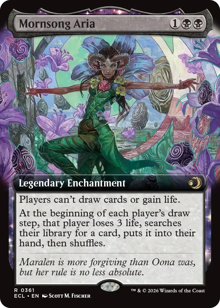 Image for Mornsong Aria (Extended Art) (361) (Lorwyn Eclipsed) - Magic: The Gathering
