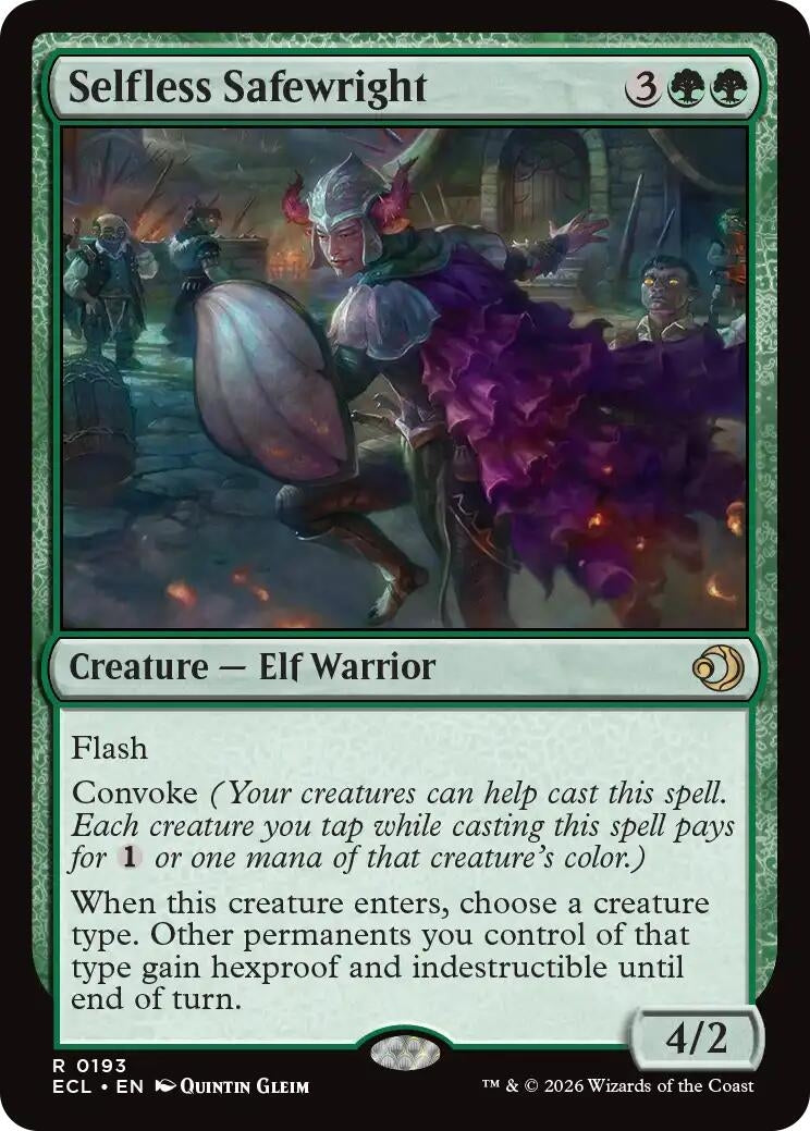 Image for Selfless Safewright (193) (Lorwyn Eclipsed) - Magic: The Gathering