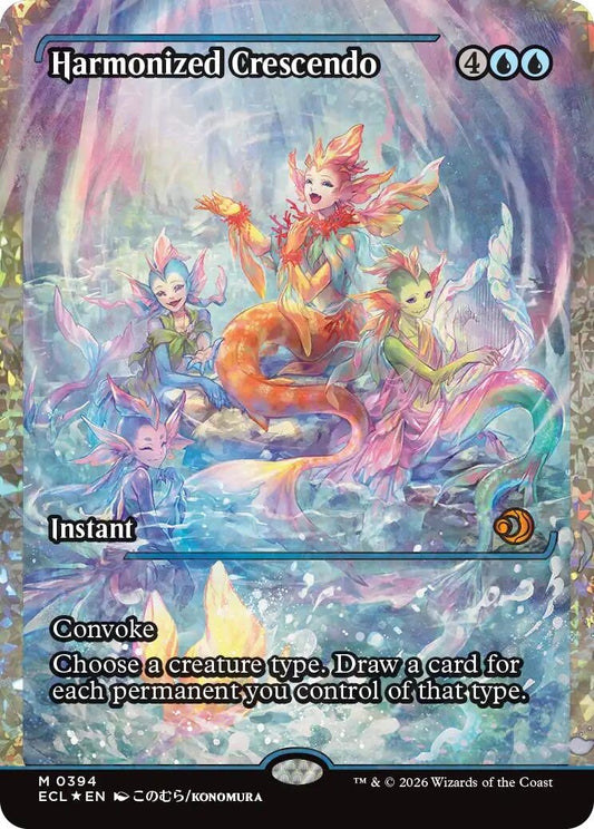 Image for Harmonized Crescendo (0394) (Showcase) (Fracture Foil) (394) (Lorwyn Eclipsed) - Magic: The Gathering