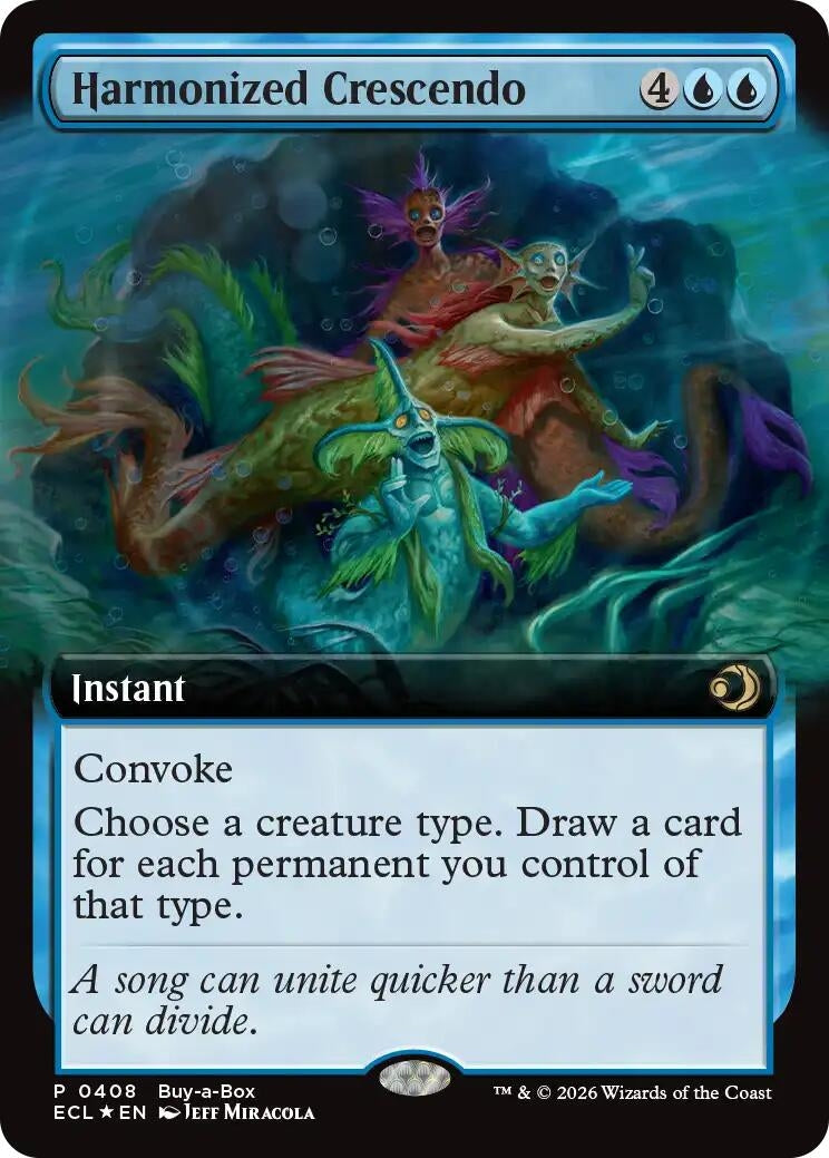 Image for Harmonized Crescendo (Extended Art) (408) (Buy-A-Box Promos) - Magic: The Gathering