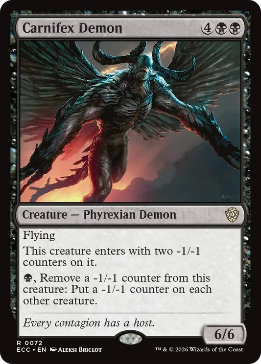 Image for Carnifex Demon (72) (Lorwyn Eclipsed) - Magic: The Gathering