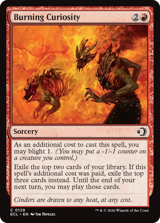 Image for Burning Curiosity (129) (Lorwyn Eclipsed) - Magic: The Gathering