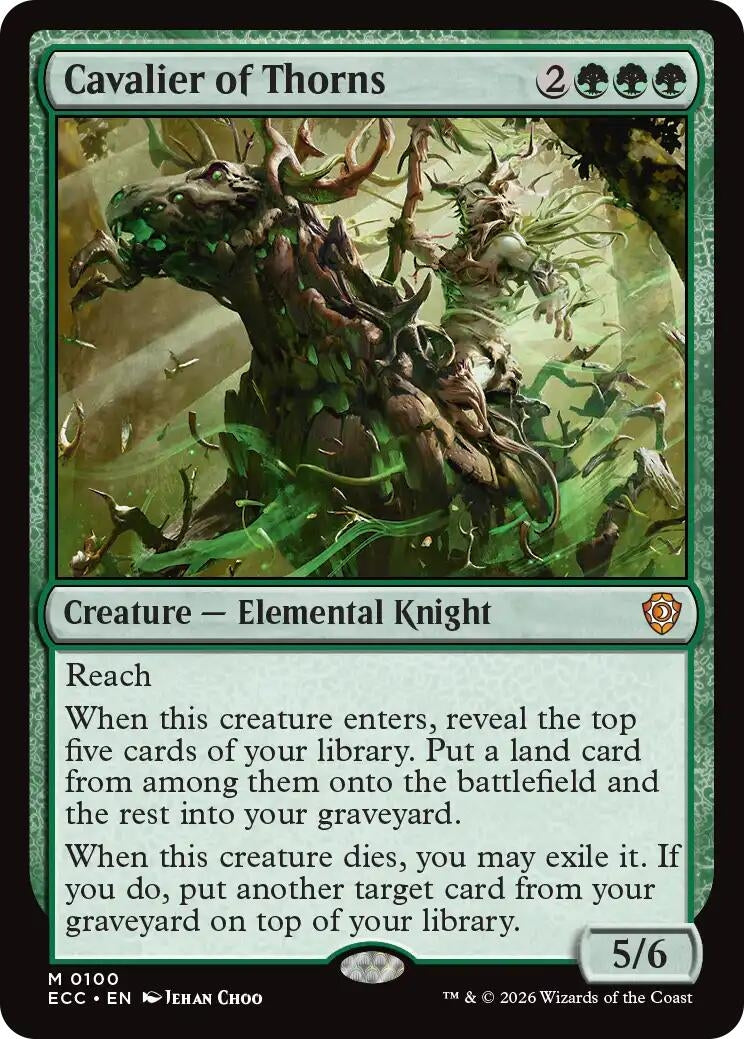 Image for Cavalier of Thorns (100) (Lorwyn Eclipsed) - Magic: The Gathering