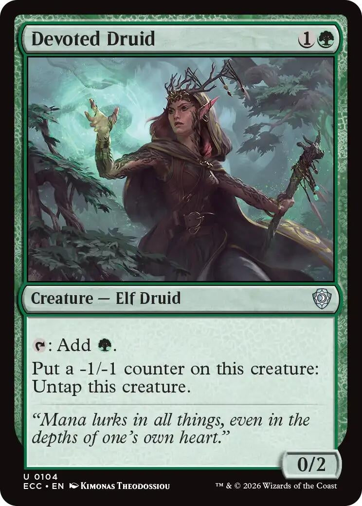 Image for Devoted Druid (104) (Lorwyn Eclipsed) - Magic: The Gathering
