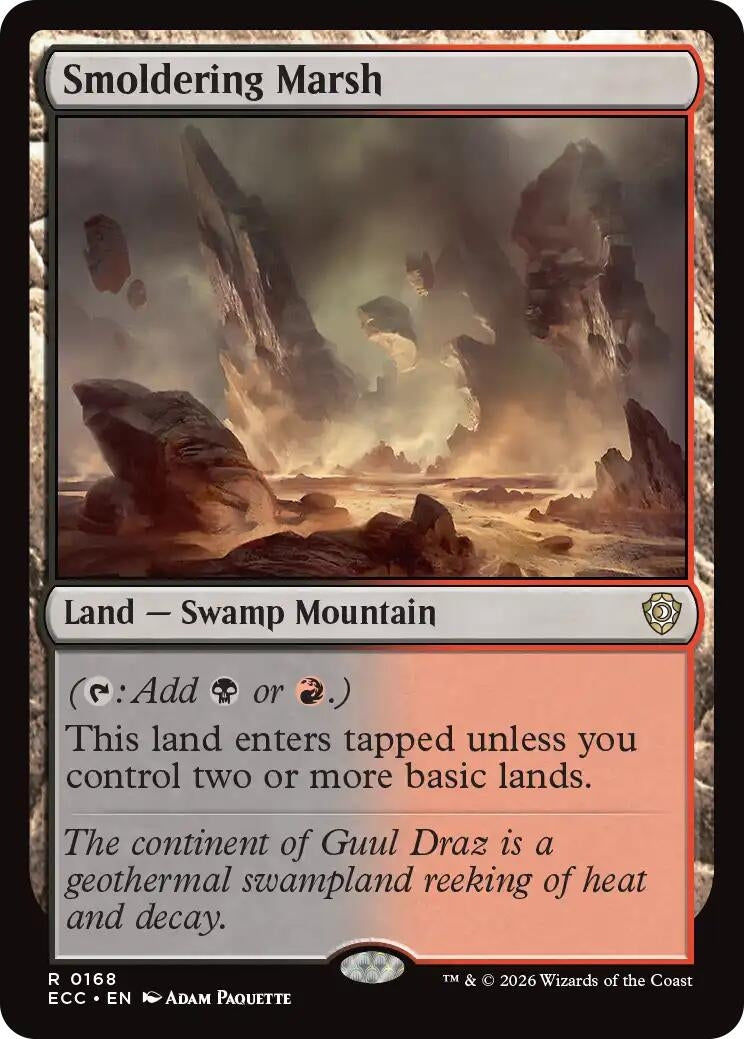 Image for Smoldering Marsh (168) (Lorwyn Eclipsed) - Magic: The Gathering