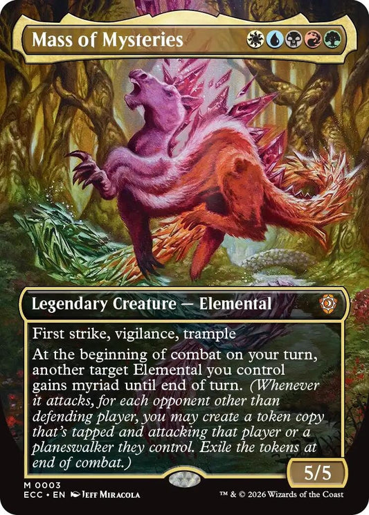 Image for Mass of Mysteries (Borderless) (3) (Lorwyn Eclipsed) - Magic: The Gathering
