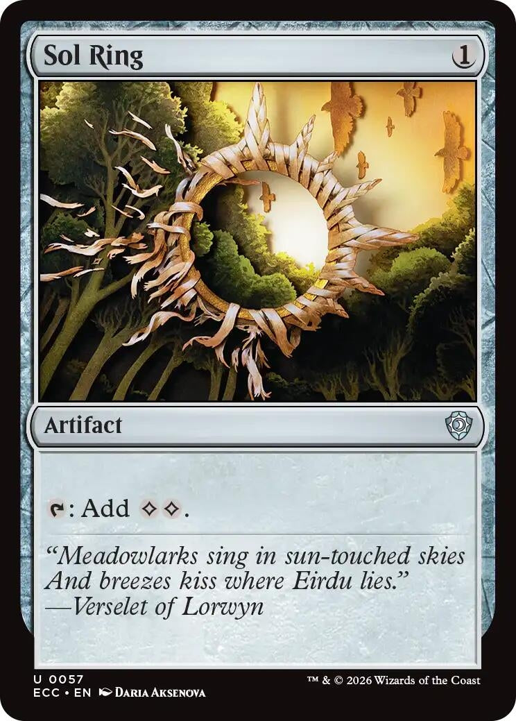 Image for Sol Ring (0057) (57) (Lorwyn Eclipsed) - Magic: The Gathering