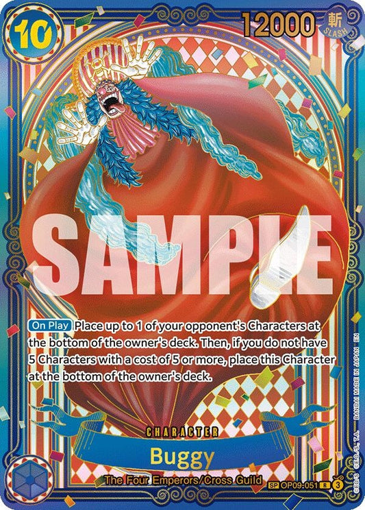Image for Buggy - OP09-051 (SP) (Gold) (OP09-051) - One Piece Card Game