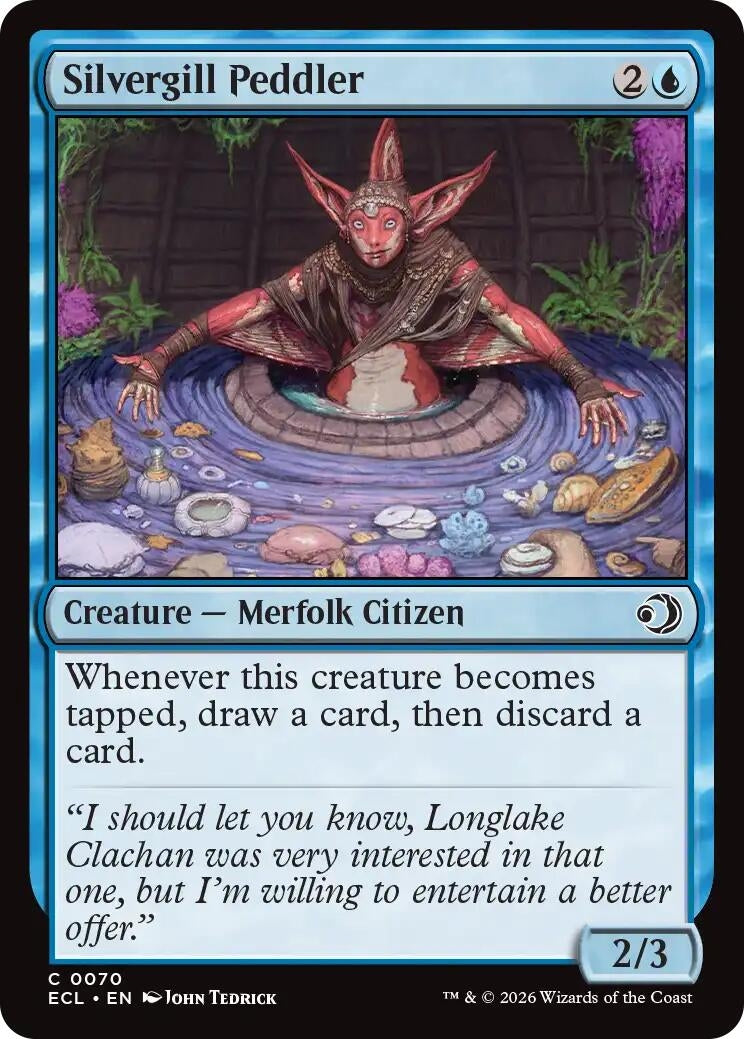 Image for Silvergill Peddler (70) (Lorwyn Eclipsed) - Magic: The Gathering
