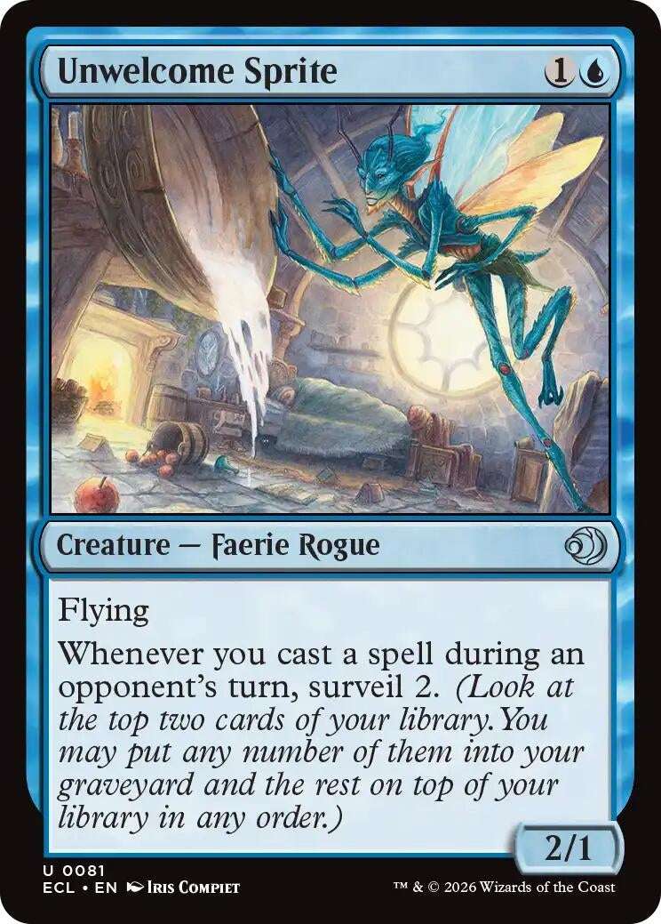 Image for Unwelcome Sprite (81) (Lorwyn Eclipsed) - Magic: The Gathering