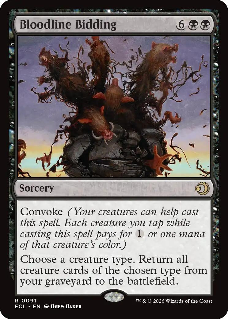 Image for Bloodline Bidding (91) (Lorwyn Eclipsed) - Magic: The Gathering