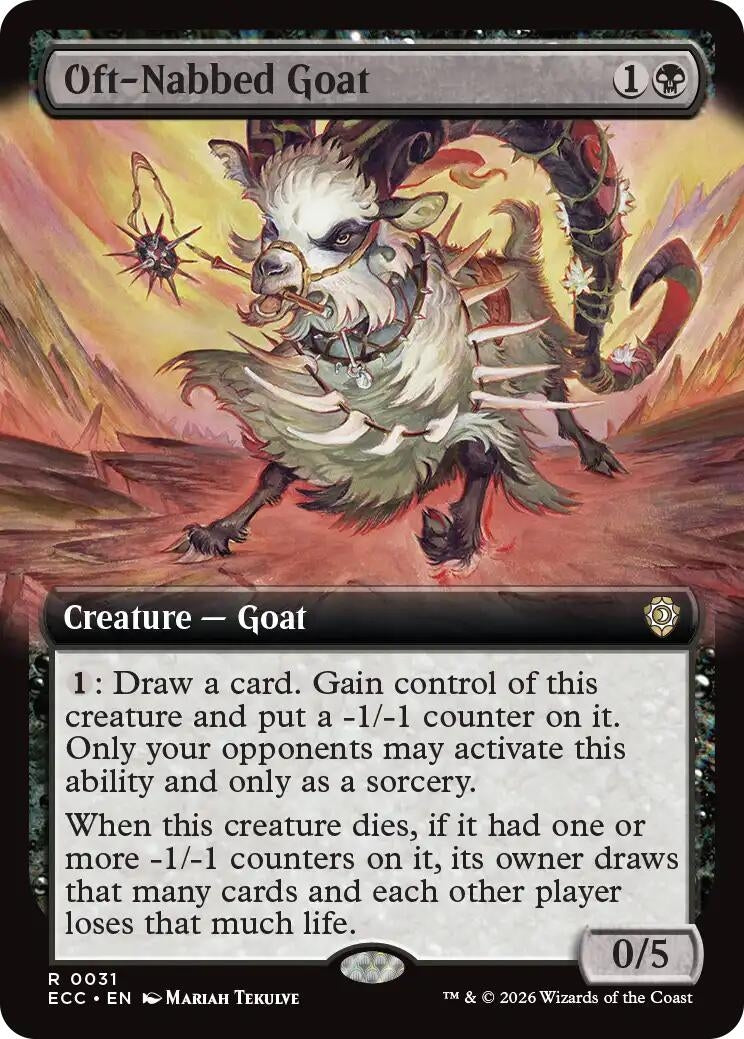 Image for Oft-Nabbed Goat (Extended Art) (31) (Lorwyn Eclipsed) - Magic: The Gathering