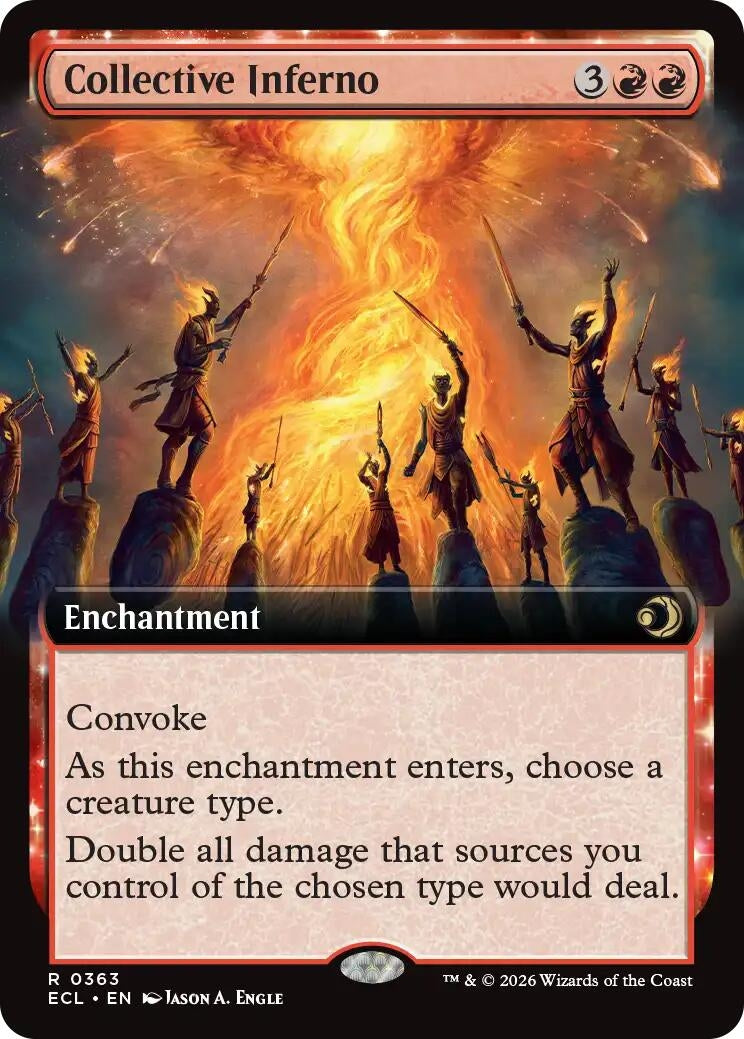 Image for Collective Inferno (Extended Art) (363) (Lorwyn Eclipsed) - Magic: The Gathering