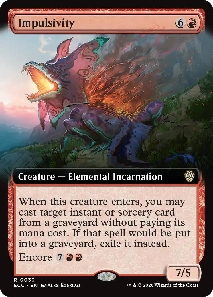 Image for Impulsivity (Extended Art) (33) (Lorwyn Eclipsed) - Magic: The Gathering