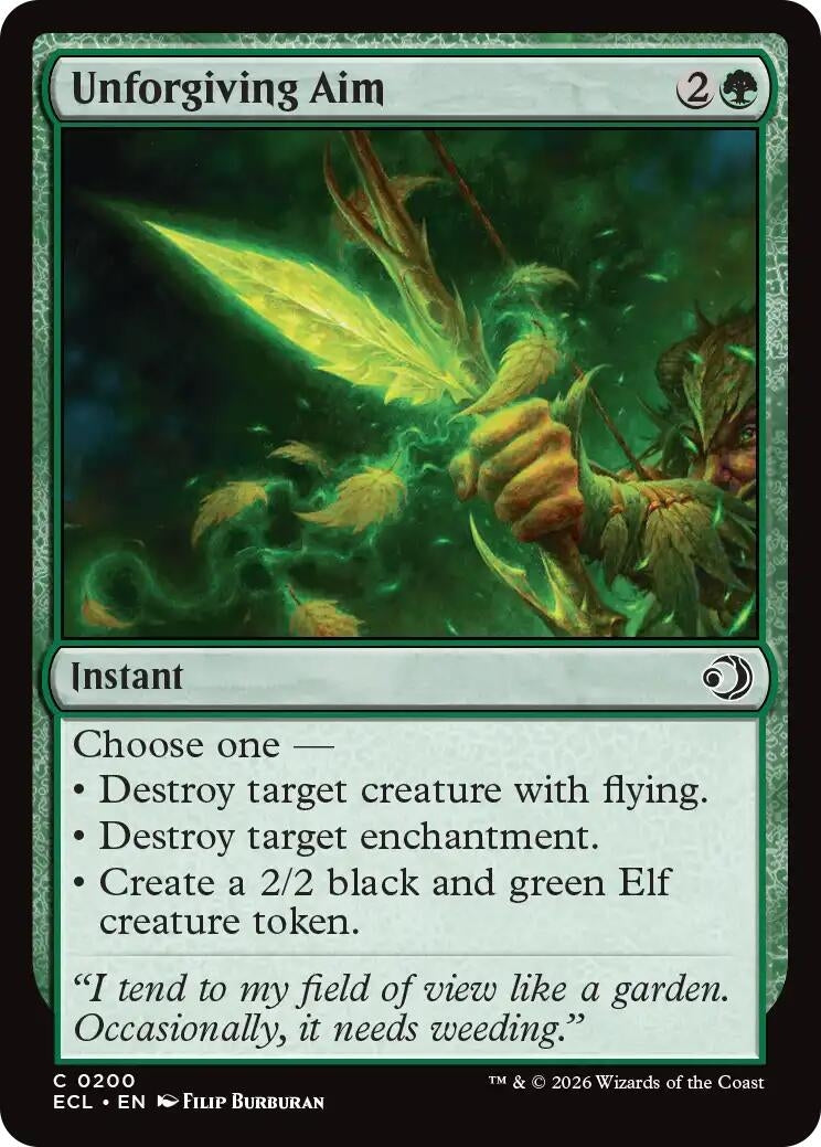 Image for Unforgiving Aim (200) (Lorwyn Eclipsed) - Magic: The Gathering