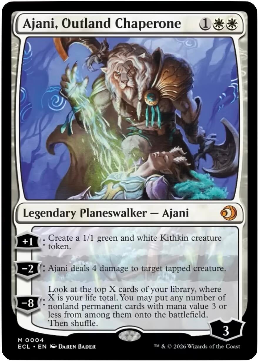 Image for Ajani, Outland Chaperone (4) (Lorwyn Eclipsed) - Magic: The Gathering
