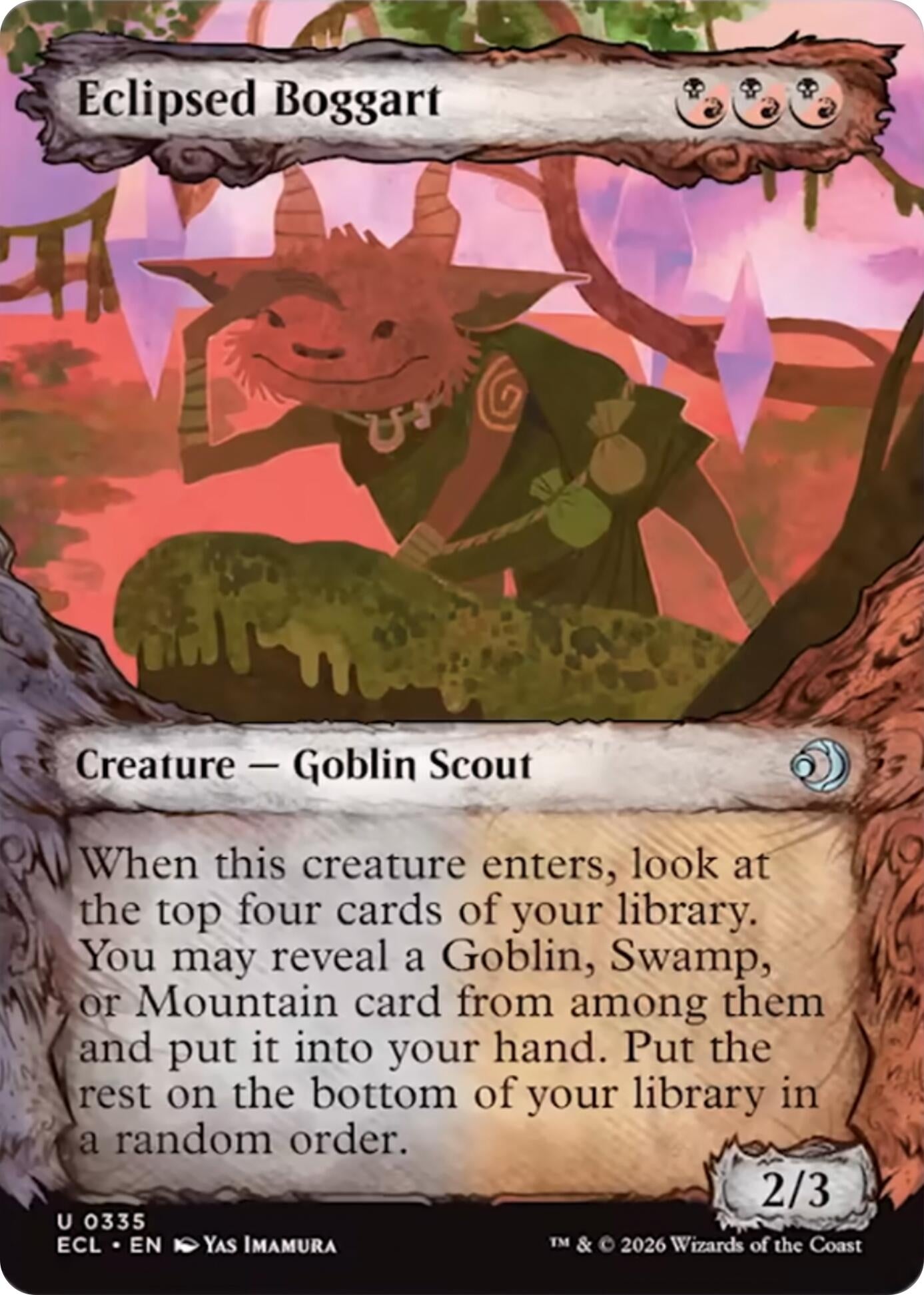 Image for Eclipsed Boggart (Showcase) (335) (Lorwyn Eclipsed) - Magic: The Gathering