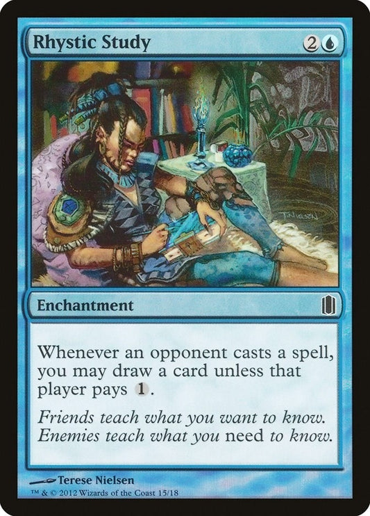 Image for Rhystic Study (15) (Commander's Arsenal) - Magic: The Gathering