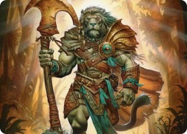 Image for Ajani, Outland Chaperone Art Card (28) (Lorwyn Eclipsed) - Magic: The Gathering