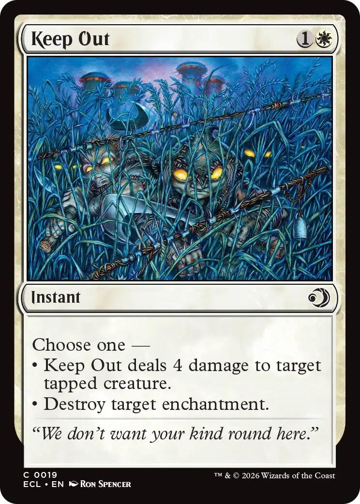Image for Keep Out (19) (Lorwyn Eclipsed) - Magic: The Gathering