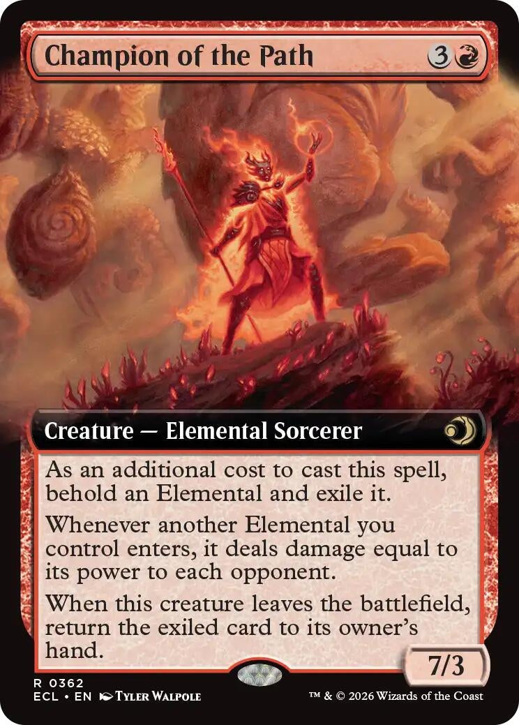 Image for Champion of the Path (Extended Art) (362) (Lorwyn Eclipsed) - Magic: The Gathering