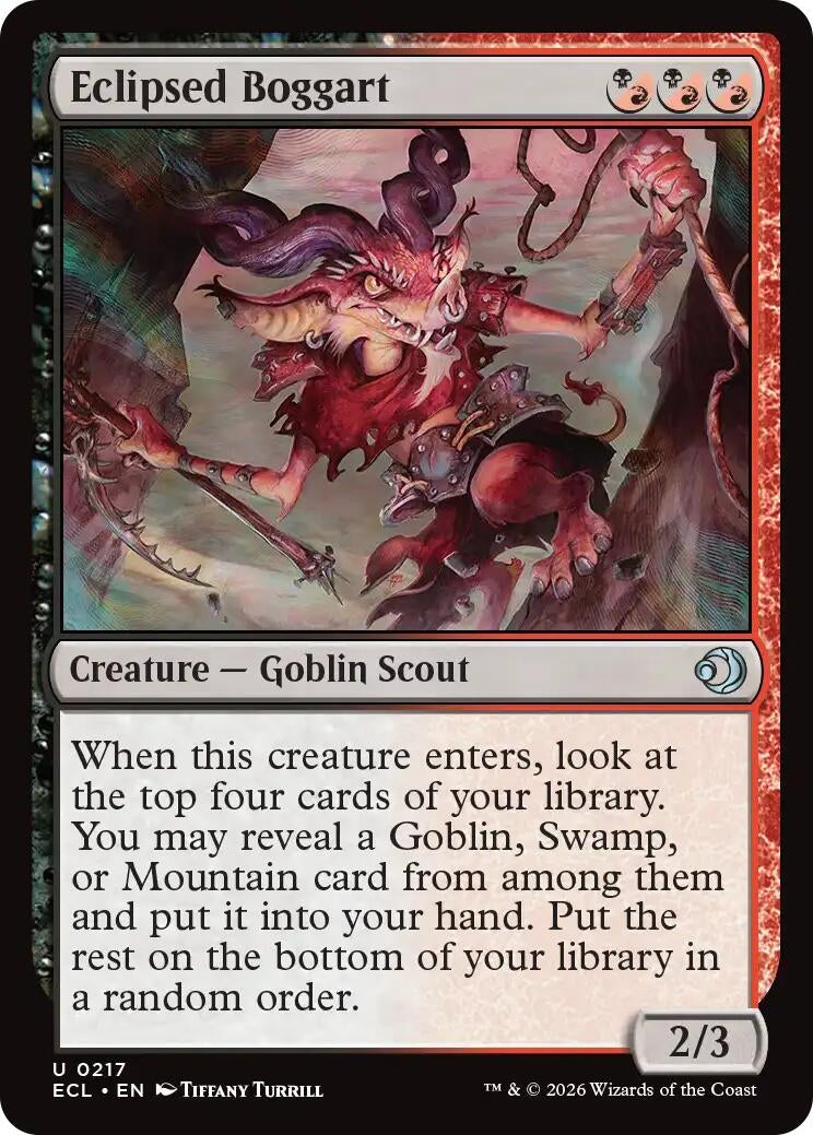 Image for Eclipsed Boggart (217) (Lorwyn Eclipsed) - Magic: The Gathering