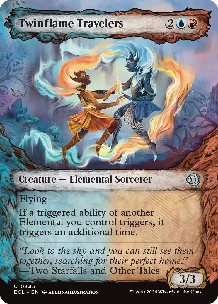 Image for Twinflame Travelers (Showcase) (345) (Lorwyn Eclipsed) - Magic: The Gathering
